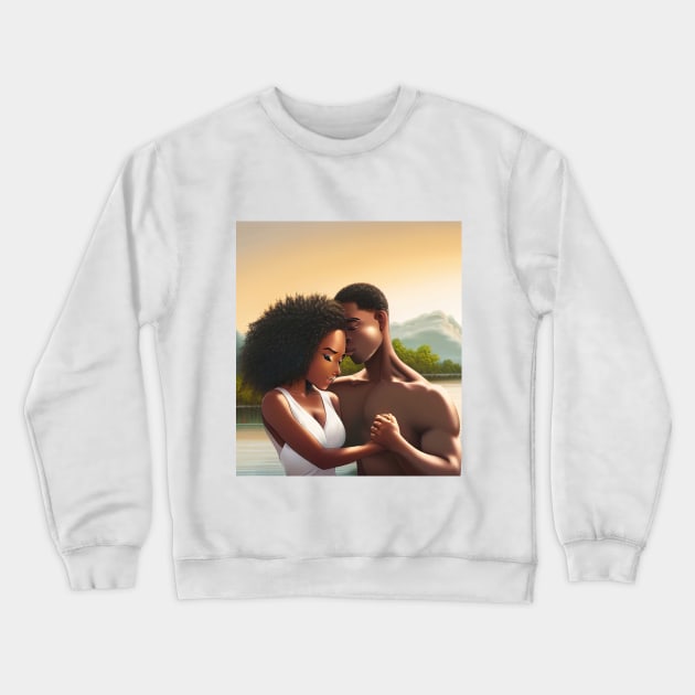 Everlasting Summer Love, Couple in Love, Valentines Day 2023. Crewneck Sweatshirt by Mary'sDesigns